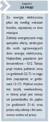 Taryfy za prąd Taryfy za prąd