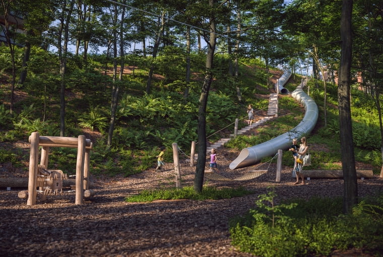Nowa strefa rekreacyjna nad Potokiem Oruńskim w Gdańsku Jasieniu