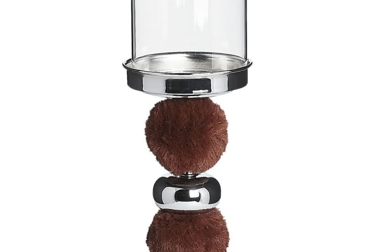 Świecznik PADRE Szkło 38 cm Brązowy Świecznik PADRE Szkło 38 cm Brązowy