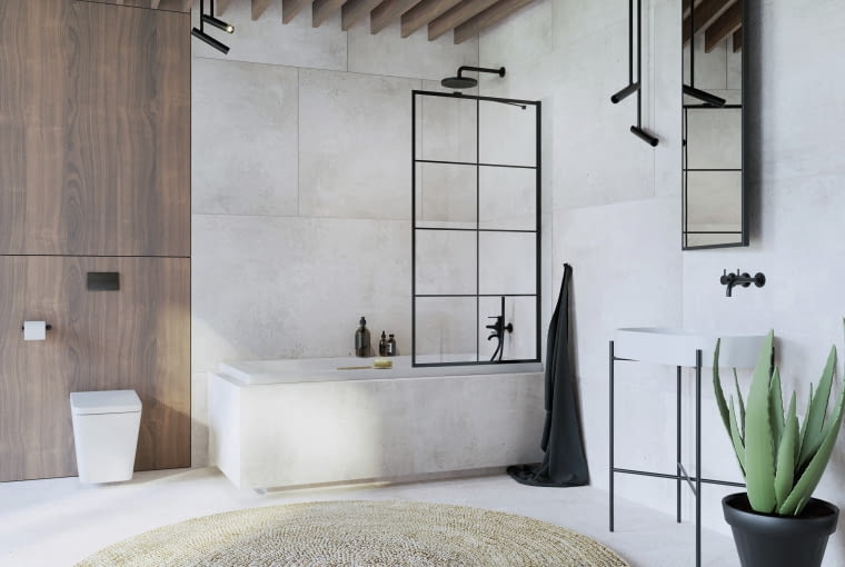 Prysznic za parawanem