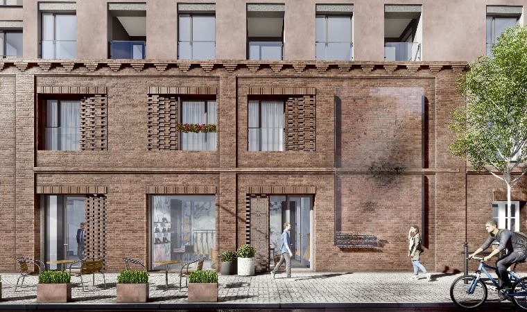 Wizualizacje inwestycji przy ul. Grochowskiej 224 w Warszawie.