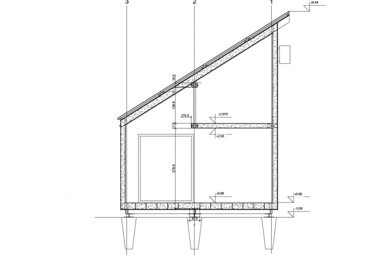 Dom Solace - przekrój Dom Solace