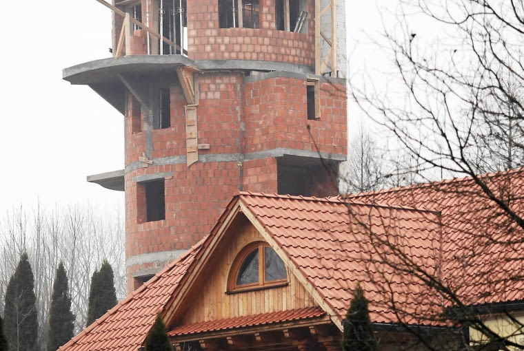 19.12.2016 Krakow . Budynek powstajacy przy ul Wodociagowej 43 . Fot. Mateusz Skwarczek / Agencja Gazeta SLOWA KLUCZOWE: wodociagowa wieza