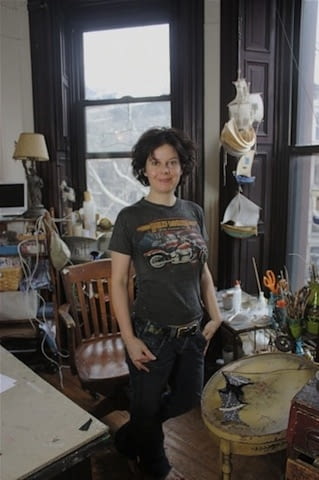 Ann Wood w pracowni Ann Wood w pracowni