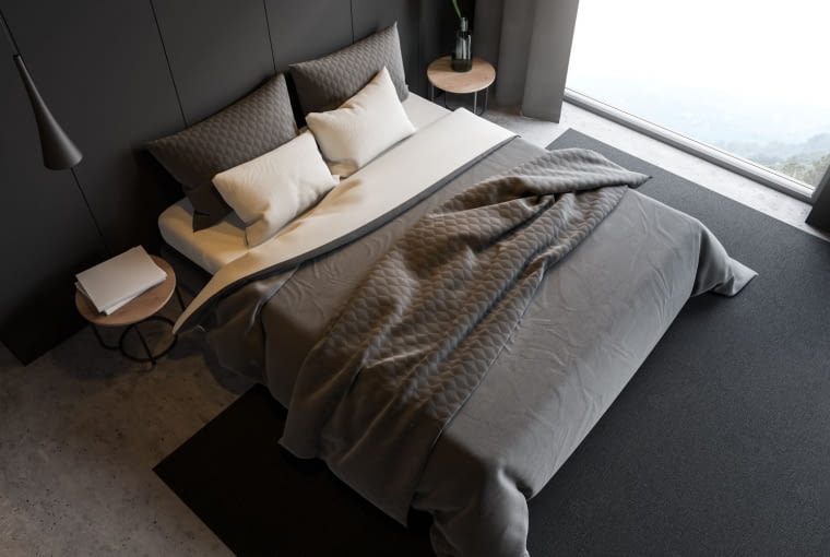 Szara sypialnia Szara sypialnia