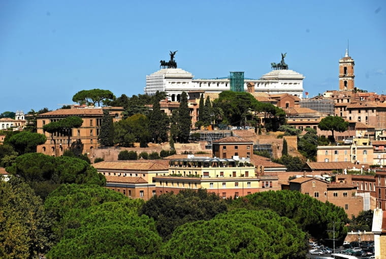 Panorama Rzymu 17.09.2008 WLOCHY , RZYM . PANORAMA MIASTA ZE WZGORZA AWENTYNSKIEGO . FOT. WALDEMAR GORLEWSKI / AGENCJA GAZETA SLOWA KLUCZOWE: AWENTYN