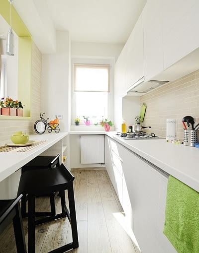 Mieszkanie w Arad - 40 m2; proj. Cristina Bordoiu małe mieszkanie, studio, kawalerka, pomysłowo urządzone mieszkanie
