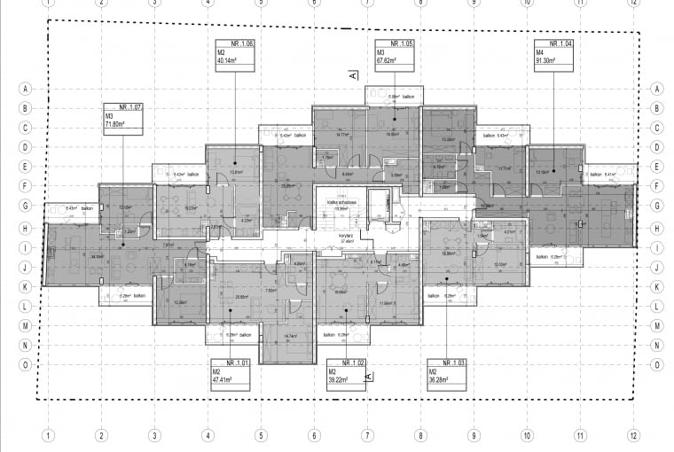 Apartamenty Potocka. Proj. POLE Architekci Apartamenty Potocka. Proj. POLE Architekci