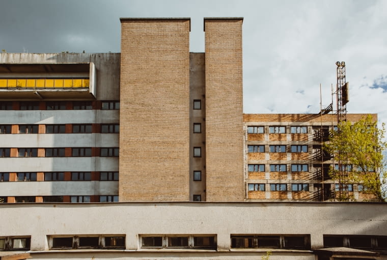 Sanatorium Milicyjne w Nałęczowie przed remontem Sanatorium Milicyjne w Nałęczowie przed remontem