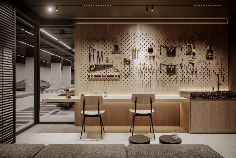 MONUMENT - nowa inwestycja NOHO w Krakowie. Pokój majsterkowicza