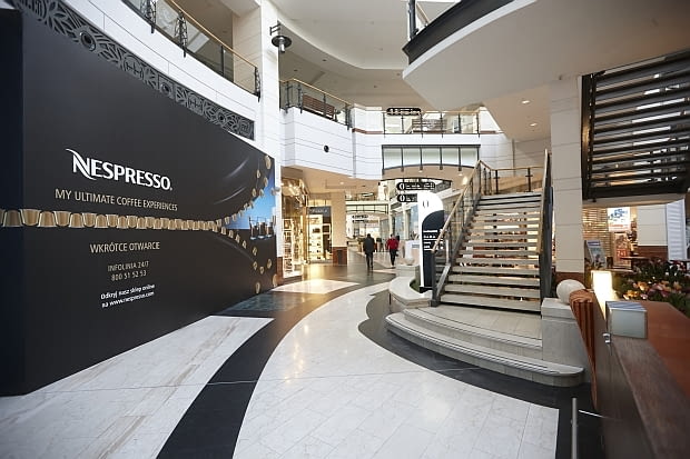 Nespresso, butik Nespresso, nowy butik w Polsce, sklep Nespresso w Polsce, Arkadia