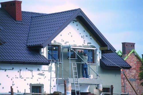 Ocieplenie domu styropianem. Ocieplenie domu styropianem.