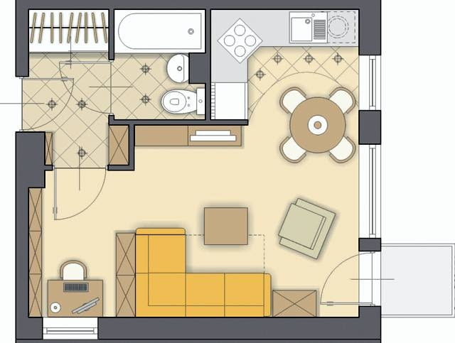 Projektowanie wnętrz. Rozwiązanie 1 Projektowanie wnętrz. Rozwiązanie 1