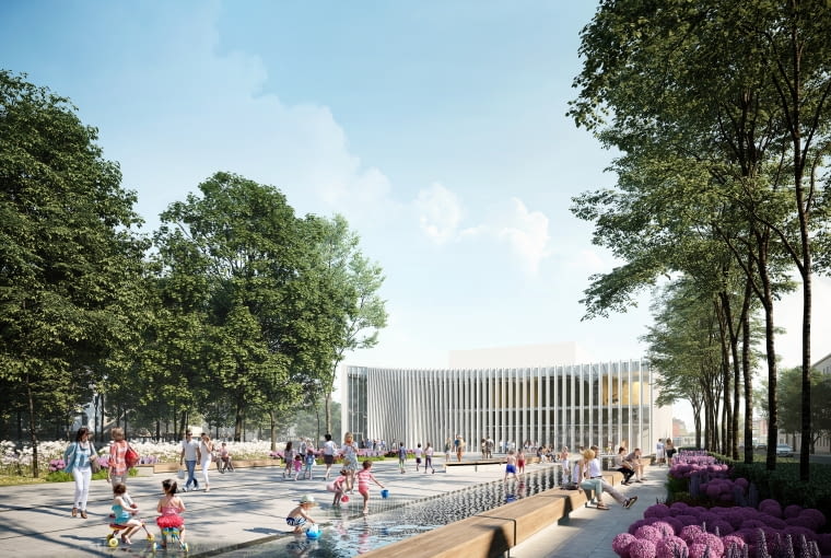 Sala koncetowa w Płocku. Proj. plus3-architekci