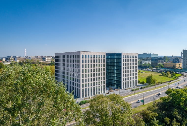 Biurowiec KREO w Krakowie. Proj. Q-arch Biurowiec KREO w Krakowie. Proj. Q-arch