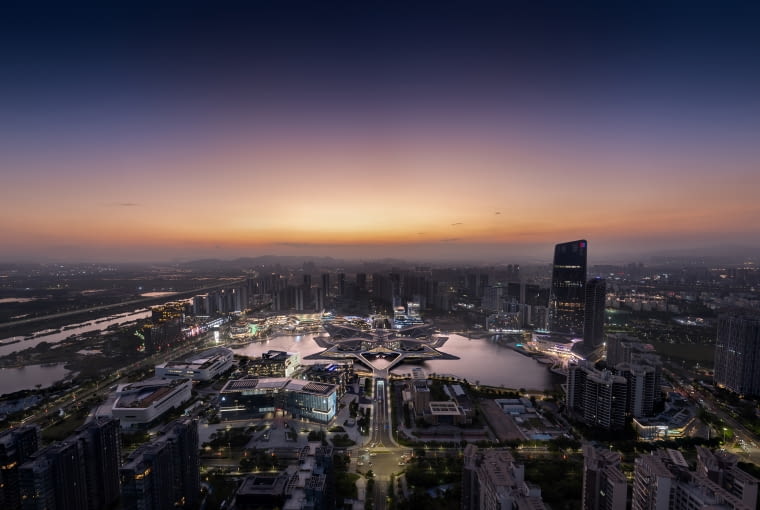 Zhuhai Jinwan Civic Art Centre. Proj. Zaha Hadid Architects