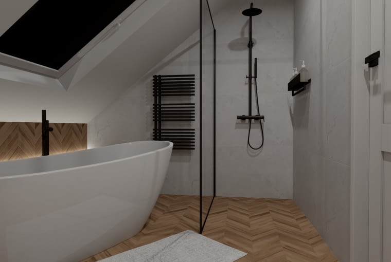 Łazienka na poddaszu