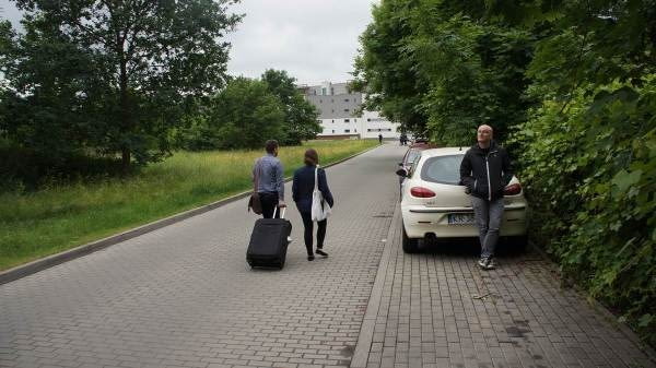 Osiedle mieszkaniowe w Krakowie.