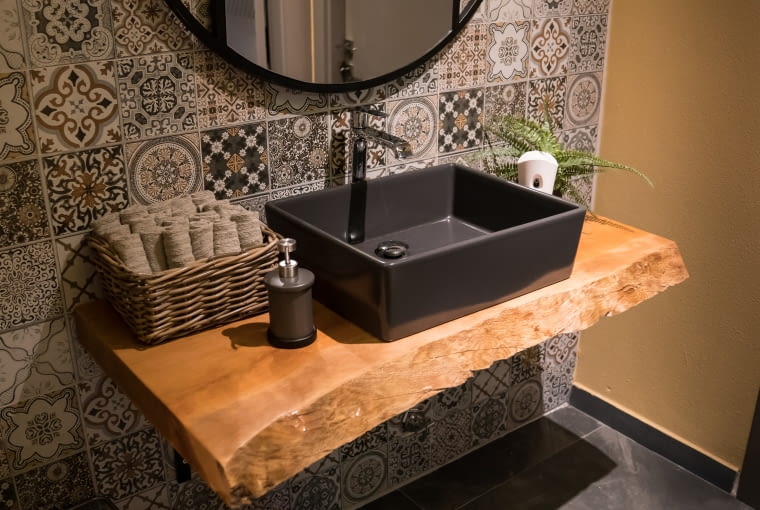 Czarna umywalka nablatowa umywalki nablatowe