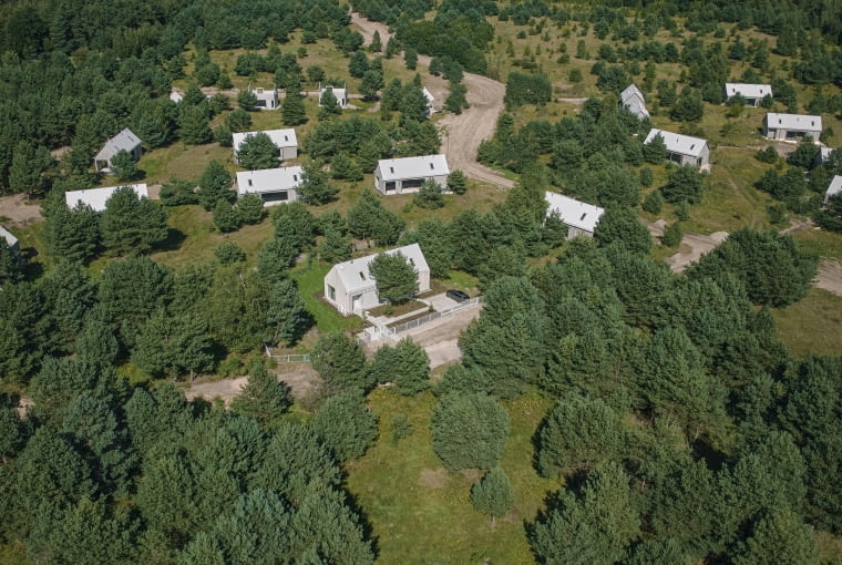 Kownatki Lake House - zdjęcie z drona