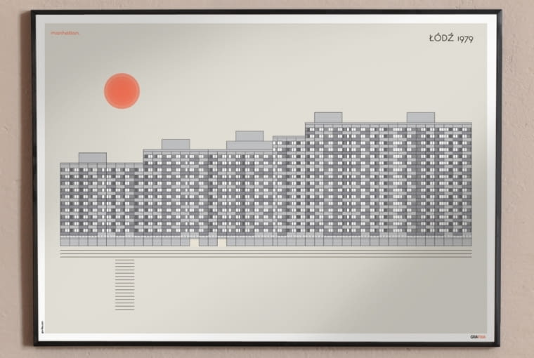 Plakat Łódzki Manhattan