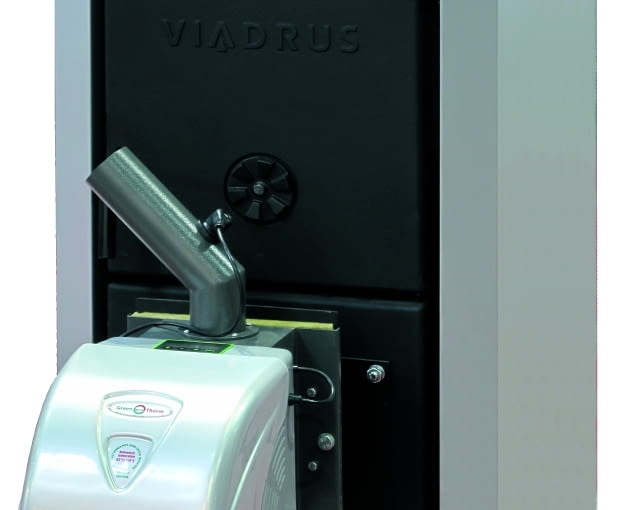 Kocioł Green Eco Therm firmy Viadrus/ dystrybutor Klimosz o mocy 7,5-25 kW. Cena netto: 8450 zł Kocioł Green Eco Therm firmy Viadrus/ dystrybutor Klimosz o mocy 7,5-25 kW. Cena netto: 8450 zł