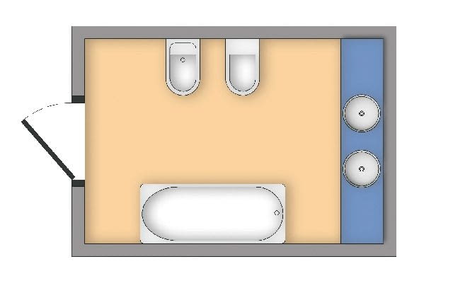W większości łazienek bidet i miskę ustępową najczęściej wiesza się obok siebie. Minimalna odległość od pozostałych urządzeń sanitarnych w łazience wynosi ok. 30 cm. W większości łazienek bidet i miskę ustępową najczęściej wiesza się obok siebie. Minimalna odległość od pozostałych urządzeń sanitarnych w łazience wynosi ok. 30 cm.