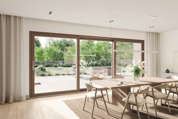 Nowe drzwi podnoszono-przesuwne FocusIngSlide idealnie sprawdzą się w budynkach modernizowanych