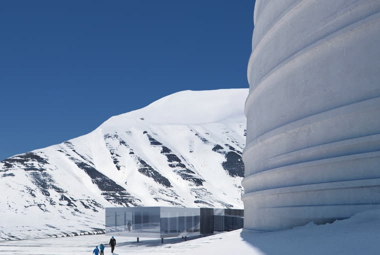 Centrum dla odwiedzających Centralny Bank Nasion. Proj. Snøhetta