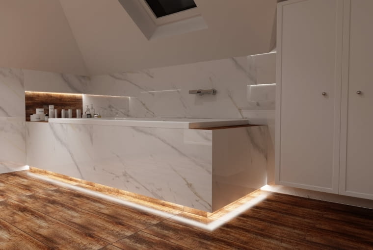 Łazienka na poddaszu