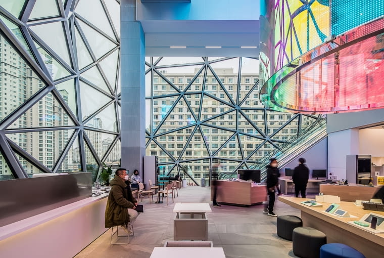 Galeria handlowa w Gwanggyo. Proj. OMA Galeria handlowa w Gwanggyo. Proj. OMA