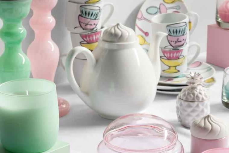 H&M Home: szklany świecznik (24 cm wysokości). Przeceniony z 49,90 zł na 23,90 zł. H&M Home, akcesoria, dodatki