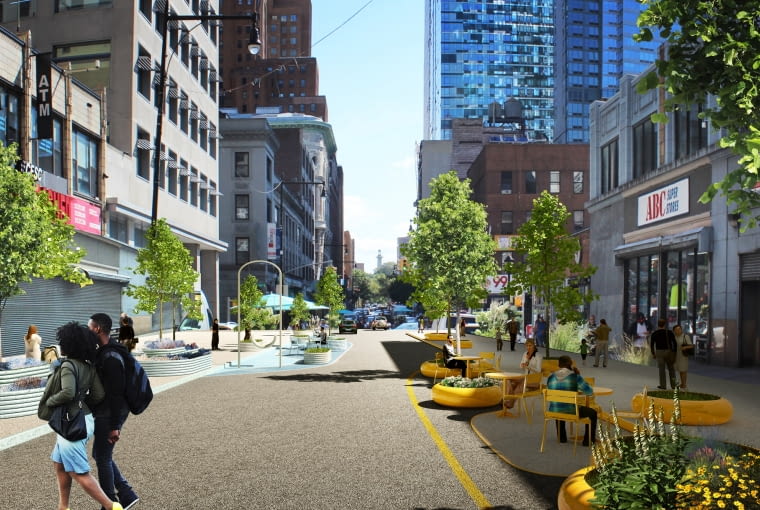 Downtown Brooklyn. Proj. BIG i WXY Downtown Brooklyn. Proj. BIG i WXY