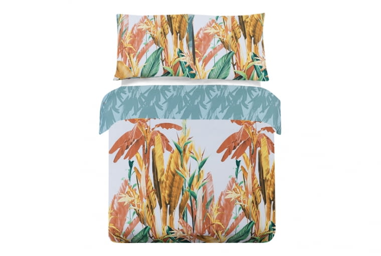 Komplet pościeli w liście pomarańczowy LAGOS 160x200 cm 99,90zł