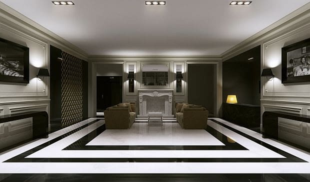 Rezydencja Naruszewicza - wizualizacja lobby. Zień Home, Maciej Zień