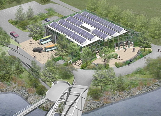 Projekt siedziby Bronx River Alliance ma być miejscem dla każdego i ożywić tereny wokół rzeki, proj. kiss cathcart architects Projekt siedziby Bronx River Alliance ma być miejscem dla każdego i ożywić tereny wokół rzeki, proj. kiss cathcart architects