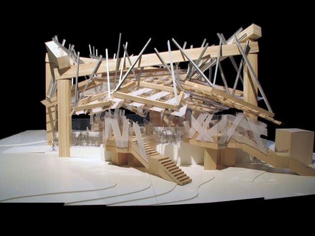 W tym roku tymczasowy pawilon Serpentine Gallery zaprojektował Frank Ghery Serpentine Gallerz Pavilion 2008 designed by Frank Gehry c Gehry Partners LLP 2008
