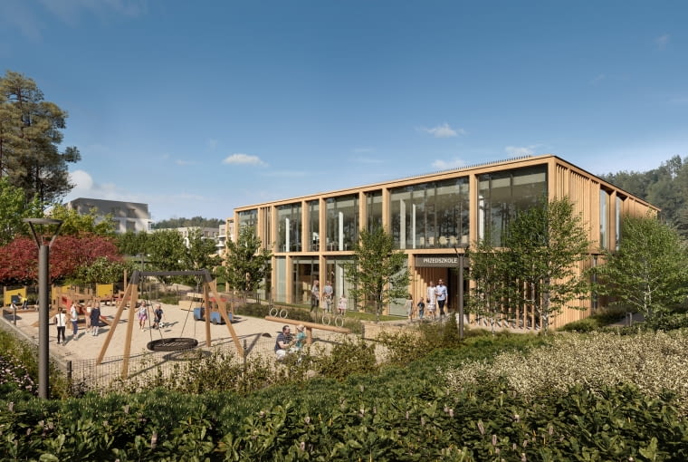 Budynek usługowy na osiedlu Nowa Dąbrowa w Gdyni