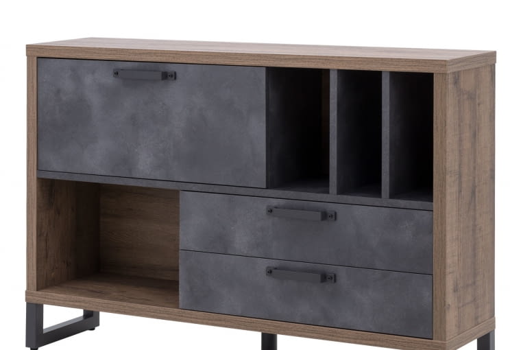 Komoda Lafabrica Office, płyta meblowa, 140 x 35 cm, wys. 97,2 cm, 1149 zł