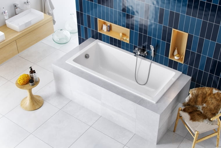 Inny przykład wanny prostokątnej: Wave Slim Inny przykład wanny prostokątnej: Wave Slim
