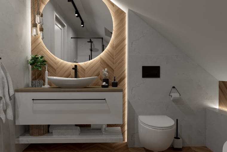 Łazienka na poddaszu