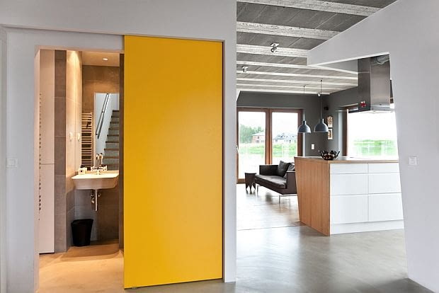 Beam&Block House w Poznaniu; proj. mode:lina nowoczesny dom, minimalistyczne wnętrza, dom w betonie