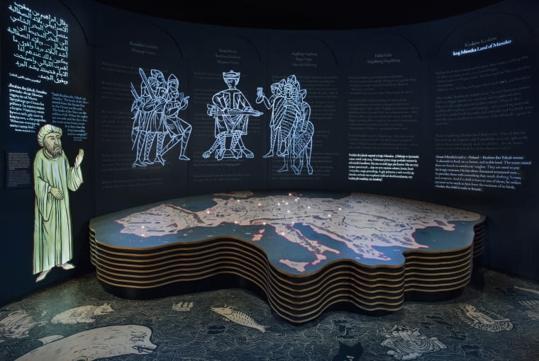 Muzeum Historii Żydów Polskich POLIN - wystawa główna. Proj. Nizio Design International