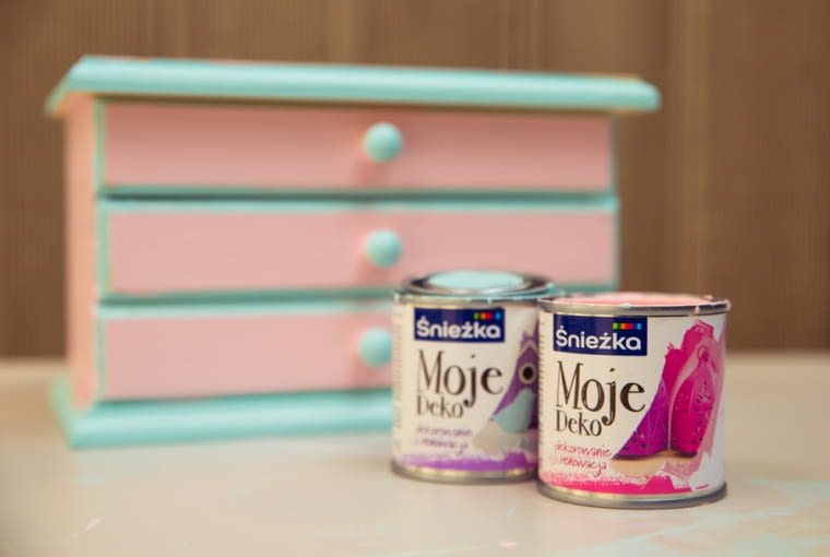 Śnieżka Moje Deko Śnieżka wypuściła kolekcję farb Moje Deko do projektów DIY