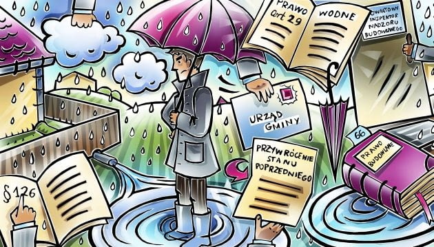 Sposób usuwania wód opadowych na działkach budowlanych jest określony przez prawo, a dokładnie przez warunki techniczne jakim powinny odpowiadać budynki i ich usytuowanie Sposób usuwania wód opadowych na działkach budowlanych jest określony przez prawo, a dokładnie przez warunki techniczne jakim powinny odpowiadać budynki i ich usytuowanie