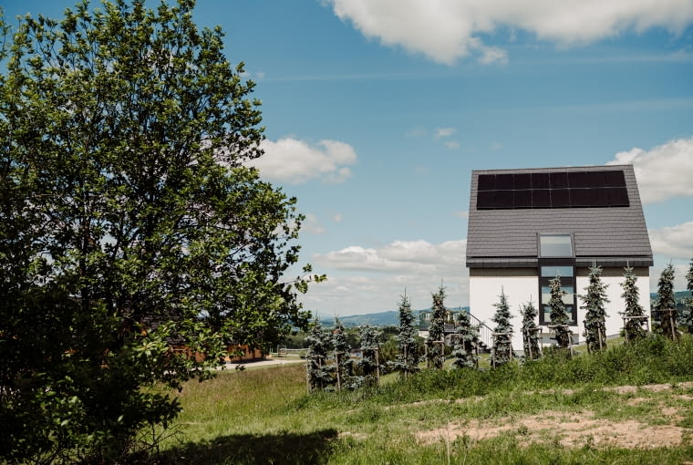Panoramalake nad Jeziorem Czorsztyńskim. Proj. UCEES