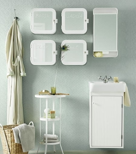 IKEA - GUNNERN szafka z lustrem i drzwiami: 99,99 zł. meble z ikei, meble z ikea, nowości, nowe meble z ikea