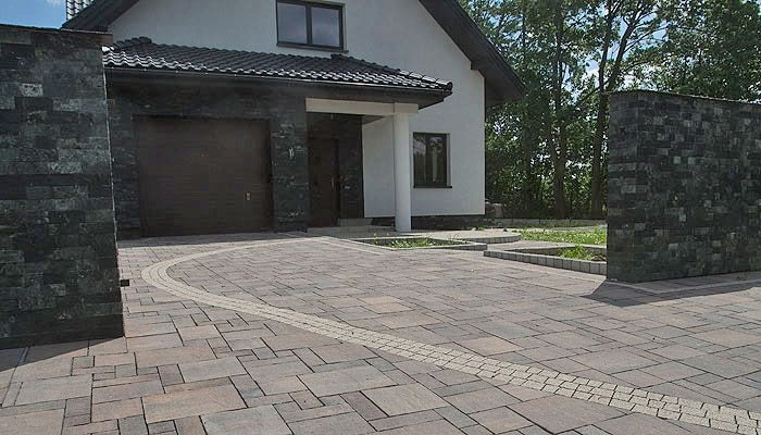 Szara kostka betonowa Szara kostka betonowa