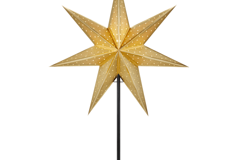 Gwiazda podświetlana ciepła biel złoty papier 129,00 zł, kod 91874209