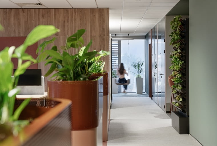 Biuro firmy Bayer w Olivia Centre. Proj. Design Anatomy